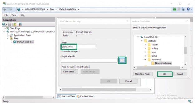 add virtual directory